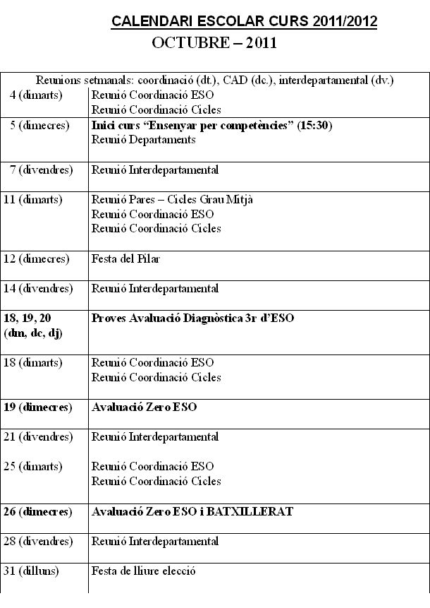 calendari oct