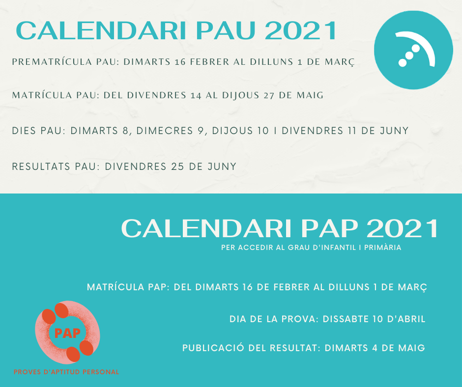 PAU CALENDARI